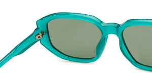 Green Geometric Full Rim Unisex Sunglasses by Vincent Chase Polarized-206911