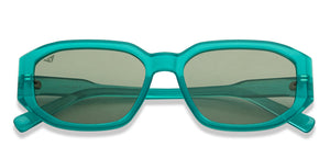Green Geometric Full Rim Unisex Sunglasses by Vincent Chase Polarized-206911