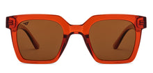 Load image into Gallery viewer, Brown Wayfarer Full Rim Unisex Sunglasses by Vincent Chase Polarized-206923
