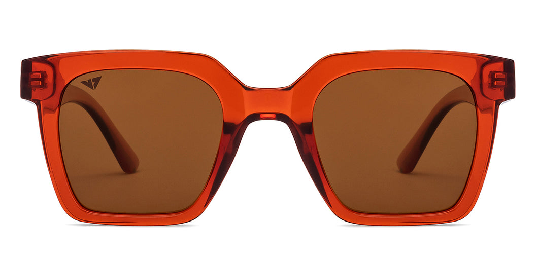 Brown Wayfarer Full Rim Unisex Sunglasses by Vincent Chase Polarized-206923