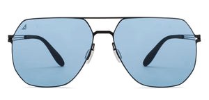 Black Geometric Full Rim Unisex Sunglasses by Vincent Chase-209337