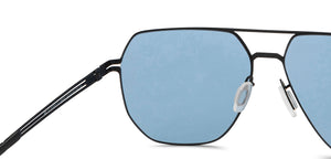Black Geometric Full Rim Unisex Sunglasses by Vincent Chase-209337
