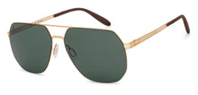 Load image into Gallery viewer, Gold Geometric Full Rim Unisex Sunglasses by Vincent Chase-209338