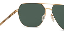 Load image into Gallery viewer, Gold Geometric Full Rim Unisex Sunglasses by Vincent Chase-209338