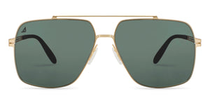 Gold Square Full Rim Unisex Sunglasses by Vincent Chase-209350