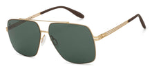 Load image into Gallery viewer, Gold Square Full Rim Unisex Sunglasses by Vincent Chase-209350