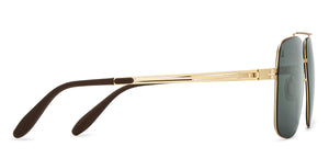Gold Square Full Rim Unisex Sunglasses by Vincent Chase-209350
