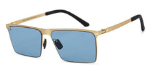 Load image into Gallery viewer, Gold Rectangle Full Rim Unisex Sunglasses by Vincent Chase-209354