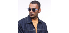 Load image into Gallery viewer, Blue Wayfarer Full Rim Unisex Sunglasses by Vincent Chase Polarized-210613