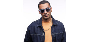 Blue Wayfarer Full Rim Unisex Sunglasses by Vincent Chase Polarized-210613