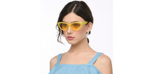 Load image into Gallery viewer, Yellow Cat Eye Full Rim Women Sunglasses by Vincent Chase Polarized-211325
