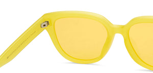 Yellow Wayfarer Full Rim Unisex Sunglasses by Vincent Chase Polarized-211333