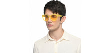 Load image into Gallery viewer, Yellow Wayfarer Full Rim Unisex Sunglasses by Vincent Chase Polarized-211333