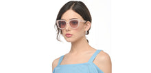 Load image into Gallery viewer, Pink Wayfarer Full Rim Unisex Sunglasses by Vincent Chase Polarized-211335