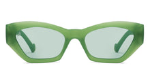 Load image into Gallery viewer, Green Cat Eye Full Rim Women Sunglasses by Vincent Chase Polarized-211346