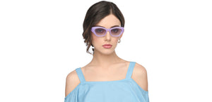 Purple Cat Eye Full Rim Women Sunglasses by Vincent Chase Polarized-211347