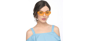 Yellow Cat Eye Full Rim Women Sunglasses by Vincent Chase Polarized-211349
