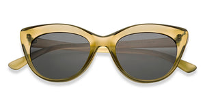 Brown Cat Eye Full Rim Unisex Sunglasses by Vincent Chase Polarized-212295