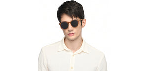 Tortoise Round Full Rim Unisex Sunglasses by Vincent Chase Polarized-212316