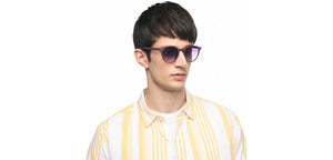 Purple Round Full Rim Unisex Sunglasses by Vincent Chase Polarized-212317