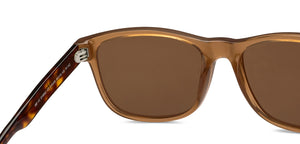 Brown Rectangle/ Square Full Rim Unisex Sunglasses by Vincent Chase Polarized-215459