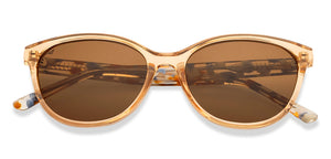 Brown Cat Eye Full Rim Women Sunglasses by Vincent Chase Polarized-215460