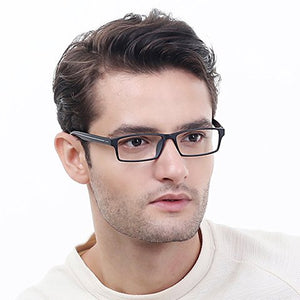 Black Rectangle Full Rim Unisex Eyeglasses by Lenskart Air Online-96592
