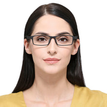Load image into Gallery viewer, Black Rectangle Full Rim Unisex Eyeglasses by Lenskart Air Online-96592