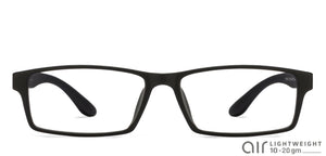 Black Rectangle Full Rim Unisex Eyeglasses by Lenskart Air Online-96592