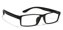 Load image into Gallery viewer, Black Rectangle Full Rim Unisex Eyeglasses by Lenskart Air Online-96592