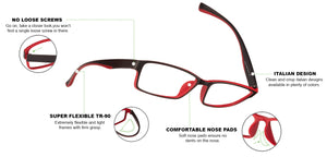 Black Rectangle Full Rim Unisex Eyeglasses by Lenskart Air Online-96607