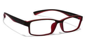 Black Rectangle Full Rim Unisex Eyeglasses by Lenskart Air Online-96607