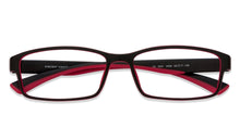 Load image into Gallery viewer, Black Rectangle Full Rim Unisex Eyeglasses by Lenskart Air Online-96607