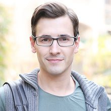 Load image into Gallery viewer, Black Rectangle Full Rim Unisex Eyeglasses by Lenskart Air Online-96598