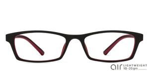 Black Rectangle Full Rim Unisex Eyeglasses by Lenskart Air Online-96597