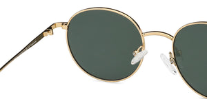 Gold Round Full Rim Unisex Sunglasses by Vincent Chase-149277