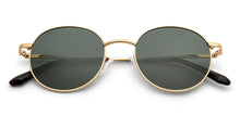 Load image into Gallery viewer, Gold Round Full Rim Unisex Sunglasses by Vincent Chase-149277