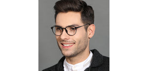 Black Round Full Rim Unisex Eyeglasses by Lenskart Air Online-131980
