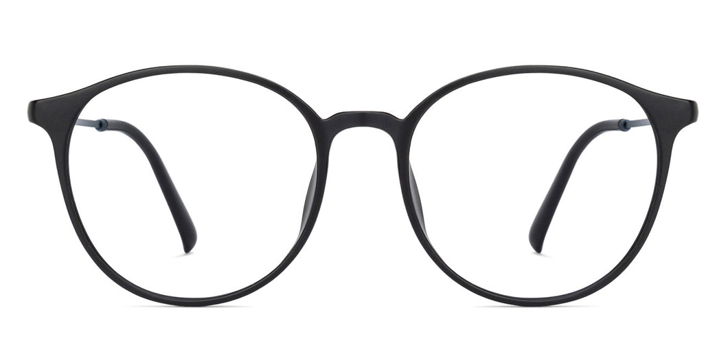 Black Round Full Rim Unisex Eyeglasses by Lenskart Air Online-131980