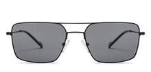 Load image into Gallery viewer, Black Rectangle Full Rim Unisex Sunglasses by Vincent Chase Polarized-207747
