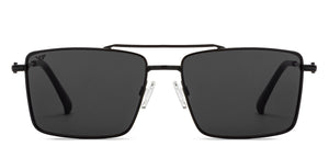 Black Rectangle Full Rim Unisex Sunglasses by Vincent Chase-209526