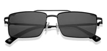 Load image into Gallery viewer, Black Rectangle Full Rim Unisex Sunglasses by Vincent Chase-209526
