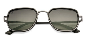 Grey Square Full Rim Unisex Sunglasses by Vincent Chase Polarized-147046