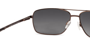 Brown Rectangle Full Rim Extra Wide Unisex Sunglasses by Vincent Chase Polarized-124399