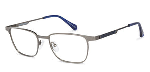 Gunmetal Rectangle Full Rim Unisex Eyeglasses by Vincent Chase Online-141058