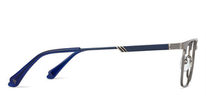 Gunmetal Rectangle Full Rim Unisex Eyeglasses by Vincent Chase Online-141058