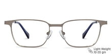 Load image into Gallery viewer, Gunmetal Rectangle Full Rim Unisex Eyeglasses by Vincent Chase Online-141058