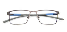 Load image into Gallery viewer, Grey Rectangle Full Rim Unisex Eyeglasses by Lenskart Air Online-139667