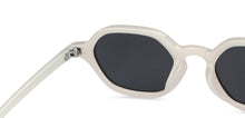 Load image into Gallery viewer, White Geometric Full Rim Unisex Sunglasses by Vincent Chase Polarized-201182