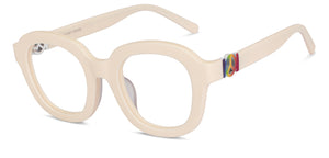 White Round Full Rim Unisex Eyeglasses by Vincent Chase Online-200610